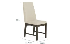 Mor Furniture Dapper Dining Table & 4 Chairs In Gray