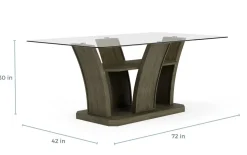 Mor Furniture Dapper Dining Table In Gray