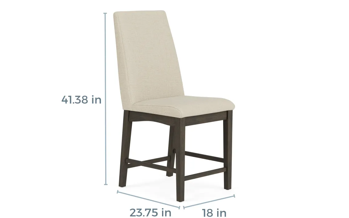 Mor Furniture Dapper Round Counter Height Dining Table & 4 Stools In Gray