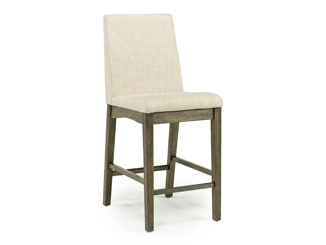 Mor Furniture Dapper Round Counter Height Dining Table & 4 Stools In Gray