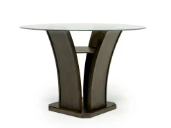 Mor Furniture Dapper Round Counter Height Dining Table In Brown
