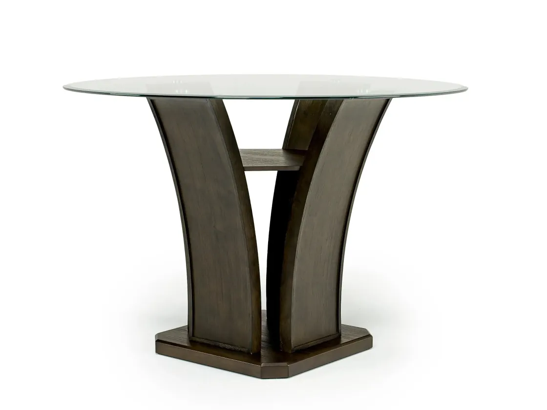 Mor Furniture Dapper Round Counter Height Dining Table In Brown