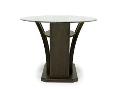 Mor Furniture Dapper Round Counter Height Dining Table In Brown