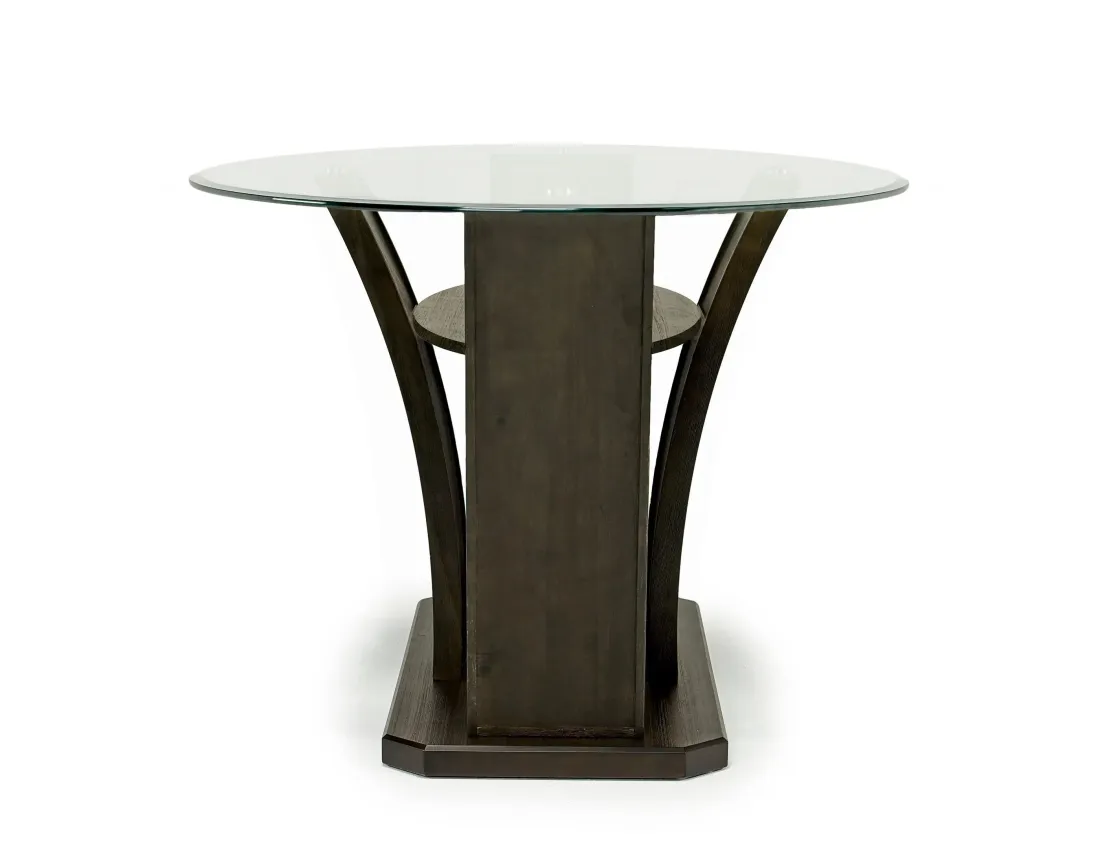 Mor Furniture Dapper Round Counter Height Dining Table In Brown