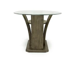 Mor Furniture Dapper Round Counter Height Dining Table In Brown