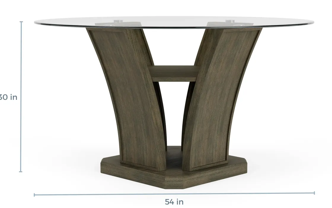 Mor Furniture Dapper Round Dining Table In Gray