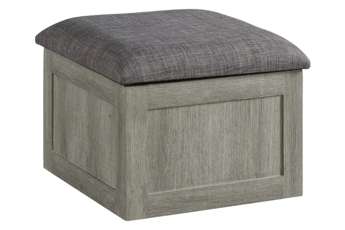 Mor Furniture Dawson Coffee Table W/ 4 Storage Stools In Gray