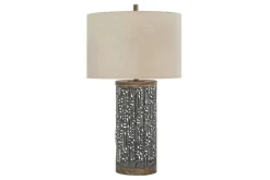 Mor Furniture Dayo Table Lamp In Gray/Gold Finish