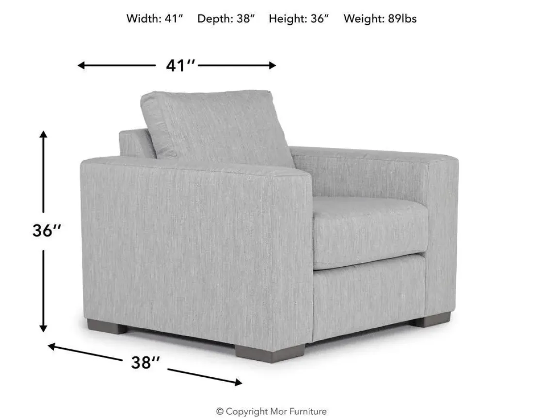 Mor Furniture Dennon Chair In Sea Salt