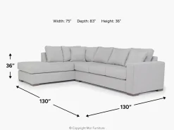 Mor Furniture Dennon Sofa Chaise Sectional In , Right Facing