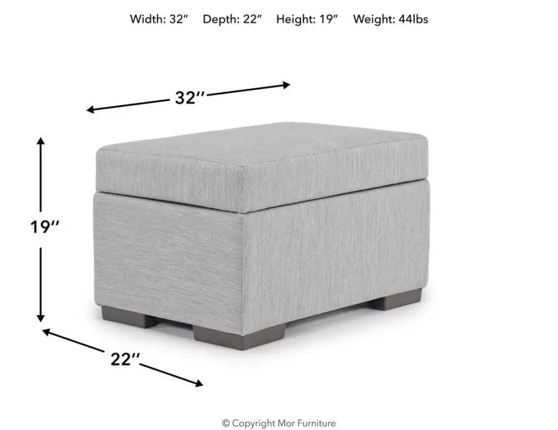Mor Furniture Dennon Storage Ottoman In