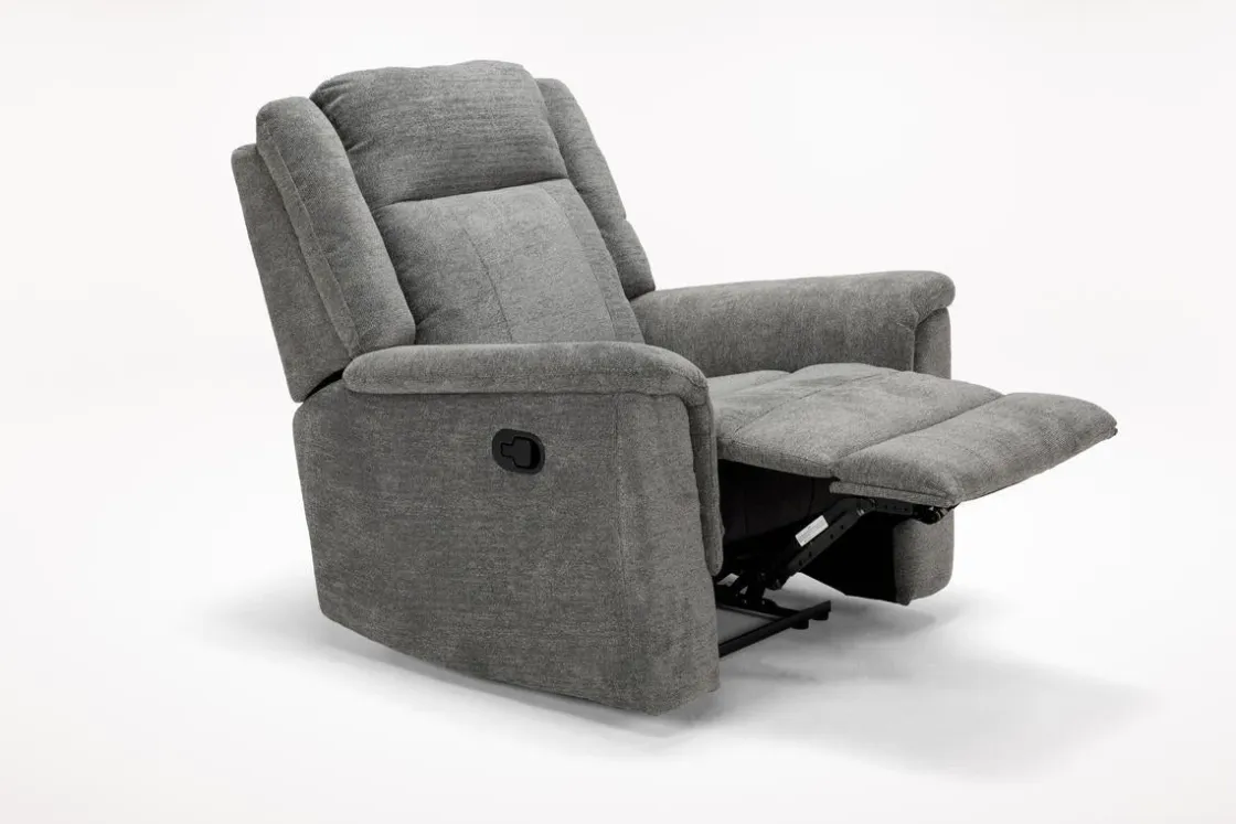 Mor Furniture Derby Recliner In Light Gray