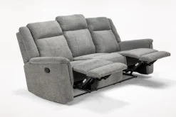 Mor Furniture Derby Reclining Sofa & Console Loveseat In Gray