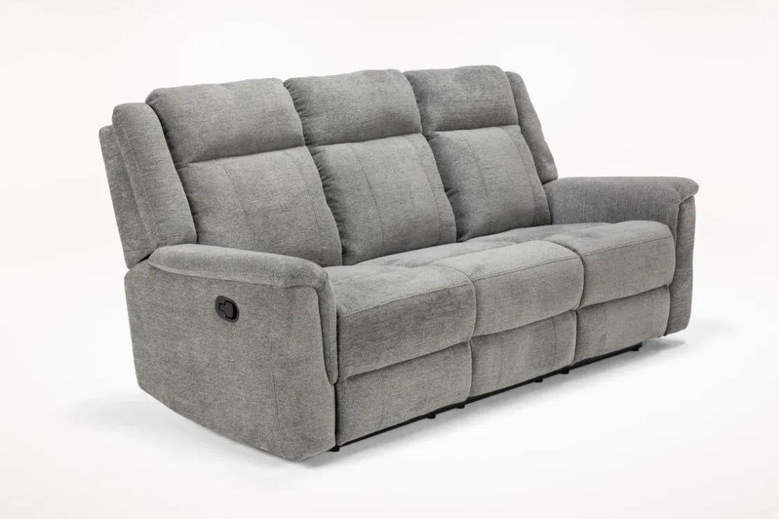 Mor Furniture Derby Reclining Sofa In Light Gray