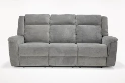 Mor Furniture Derby Reclining Sofa In Light Gray