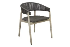 Mor Furniture Dermott Outdoor Side Chair In Brown, Set Of 2