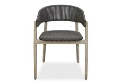 Mor Furniture Dermott Outdoor Side Chair In Brown, Set Of 2