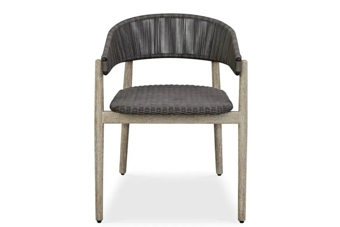 Mor Furniture Dermott Outdoor Side Chair In Brown, Set Of 2