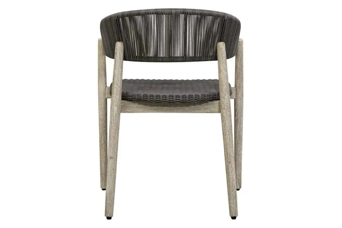 Mor Furniture Dermott Outdoor Side Chair In Brown, Set Of 2
