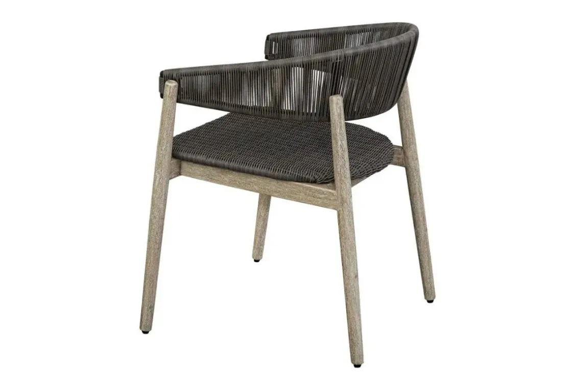 Mor Furniture Dermott Outdoor Side Chair In Brown, Set Of 2