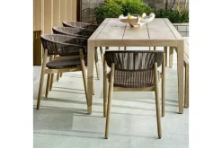 Mor Furniture Dermott Outdoor Side Chair In Brown, Set Of 2