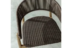 Mor Furniture Dermott Outdoor Side Chair In Brown, Set Of 2