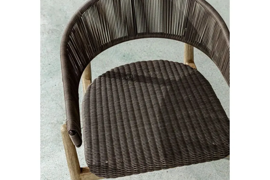Mor Furniture Dermott Outdoor Side Chair In Brown, Set Of 2