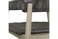 Mor Furniture Dermott Outdoor Side Chair In Brown, Set Of 2