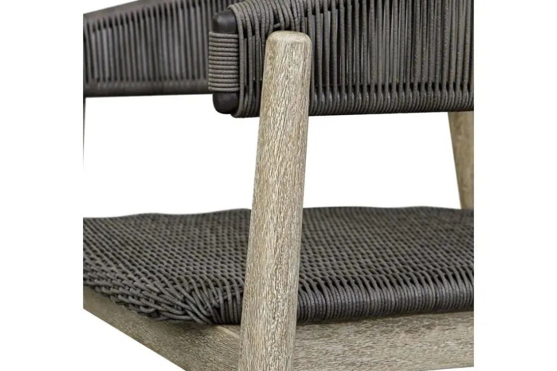 Mor Furniture Dermott Outdoor Side Chair In Brown, Set Of 2