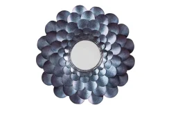 Mor Furniture Deunoro Circle Mirror In Blue