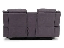 Mor Furniture Diamond Reclining Console Loveseat In Gray