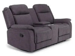 Mor Furniture Diamond Reclining Sofa & Console Loveseat In Gray