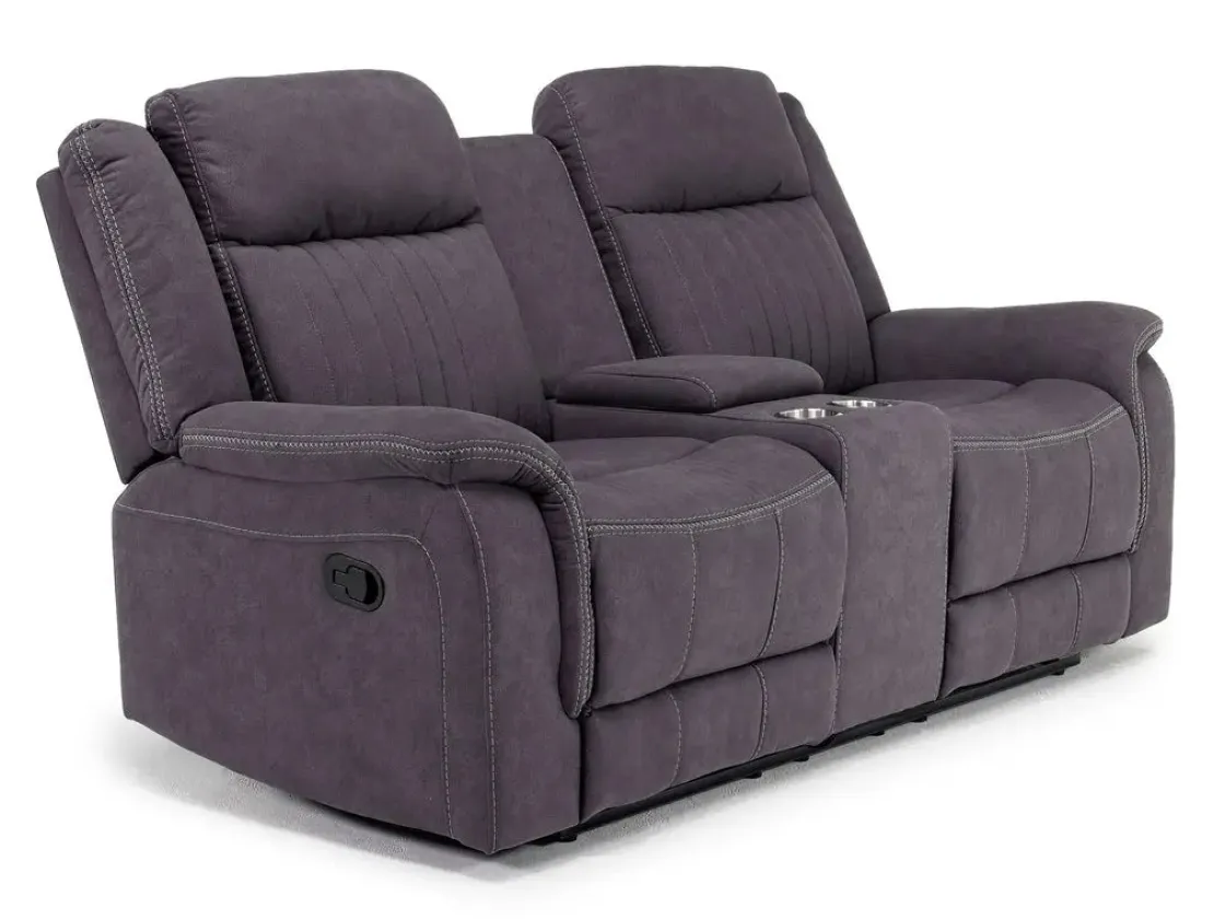 Mor Furniture Diamond Reclining Sofa & Console Loveseat In Gray