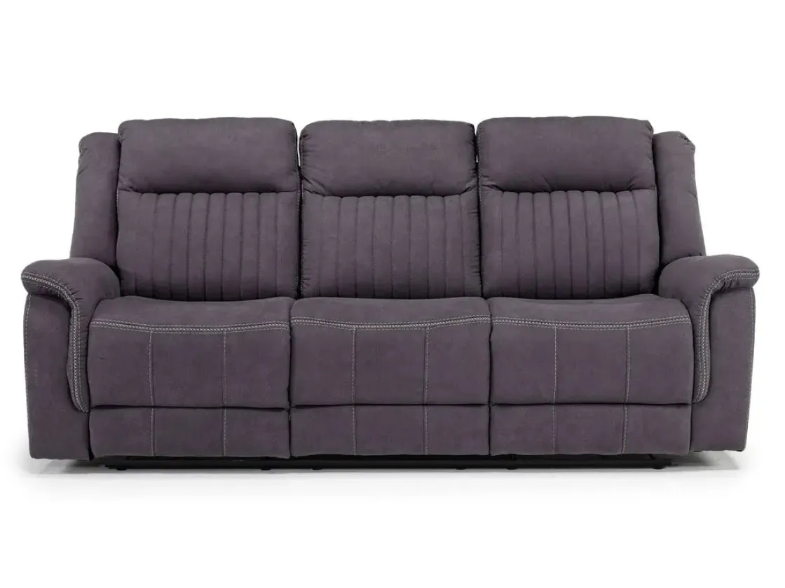 Mor Furniture Diamond Reclining Sofa In Gray