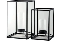 Mor Furniture Dimtrois Lanterns In Black, Set Of 2