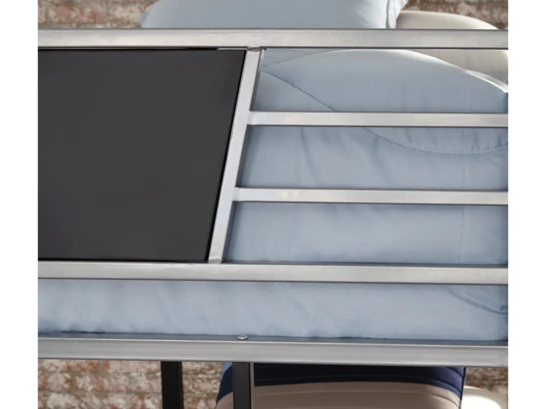 Kids Mor Furniture Dinsmore Bunk Bed In Black/Gray, Twin/Twin
