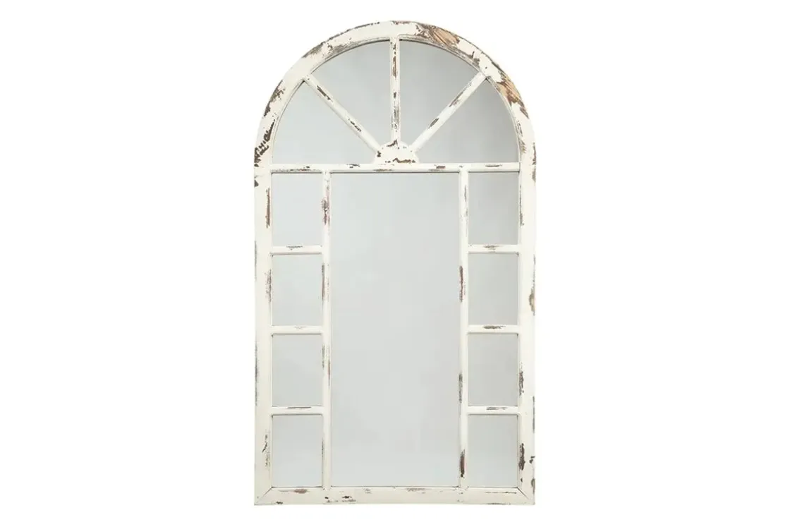 Mor Furniture Divakar Accent Mirror In Antique White