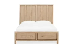 Mor Furniture Dorsey Panel Bed In Granola, Queen