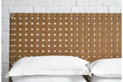 Mor Furniture Dorsey Woven Panel Bed In Granola, Queen