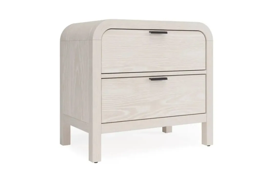 Mor Furniture Drake 2 Drawer Nightstand In Sugar
