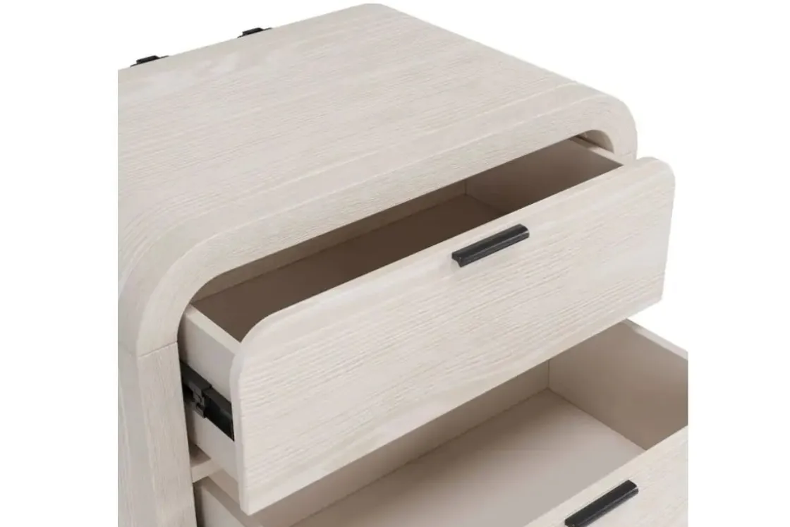 Mor Furniture Drake 2 Drawer Nightstand In Sugar