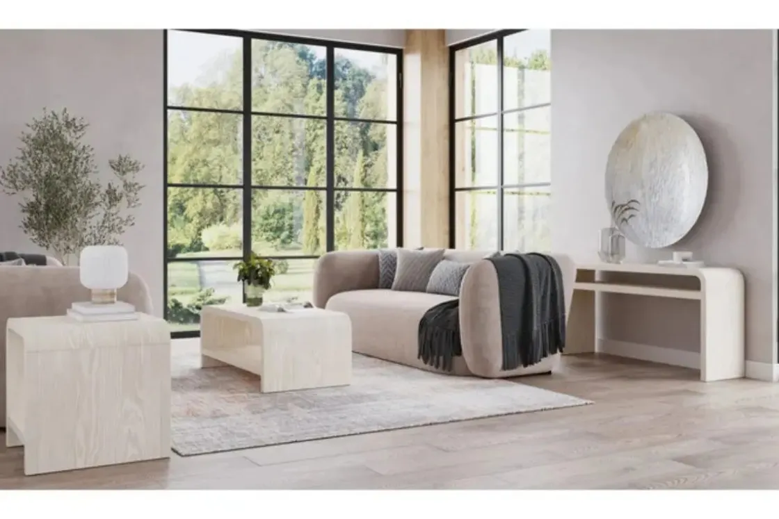 Mor Furniture Drake Console Table In Sugar