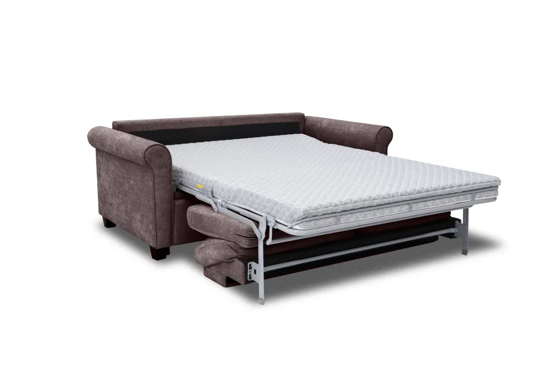 Mor Furniture Drew Full Sleeper Loveseat In Mistral Rabbit