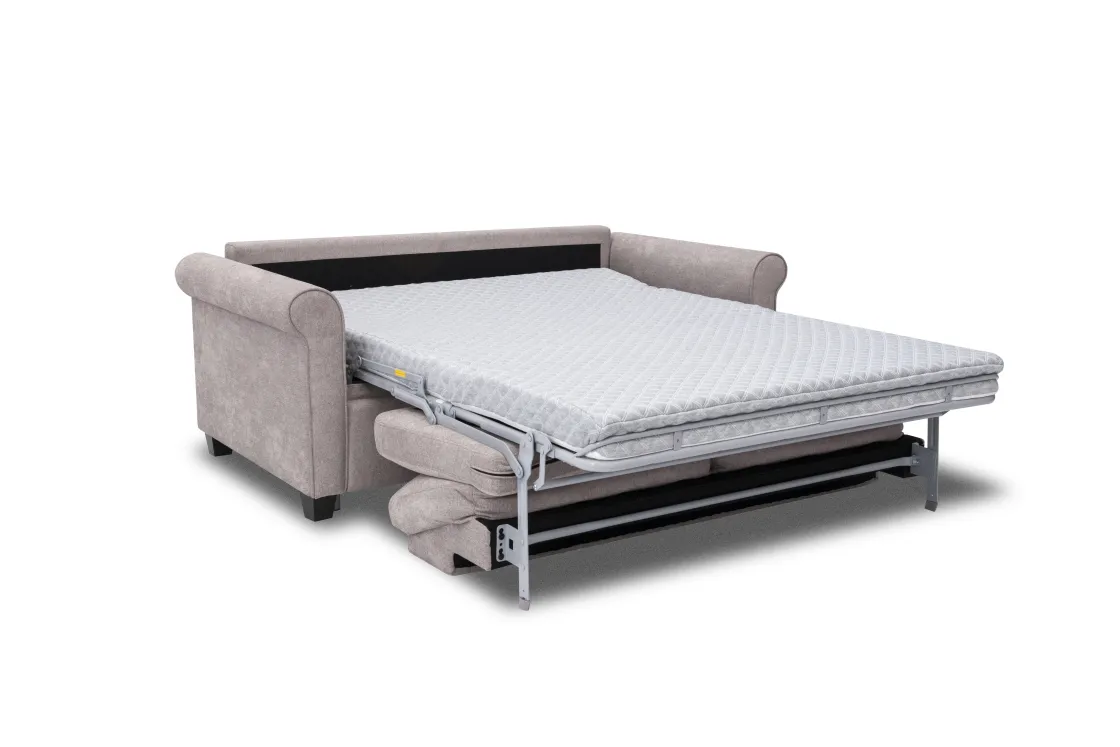 Mor Furniture Drew Full Sleeper Loveseat In Mistral Rabbit