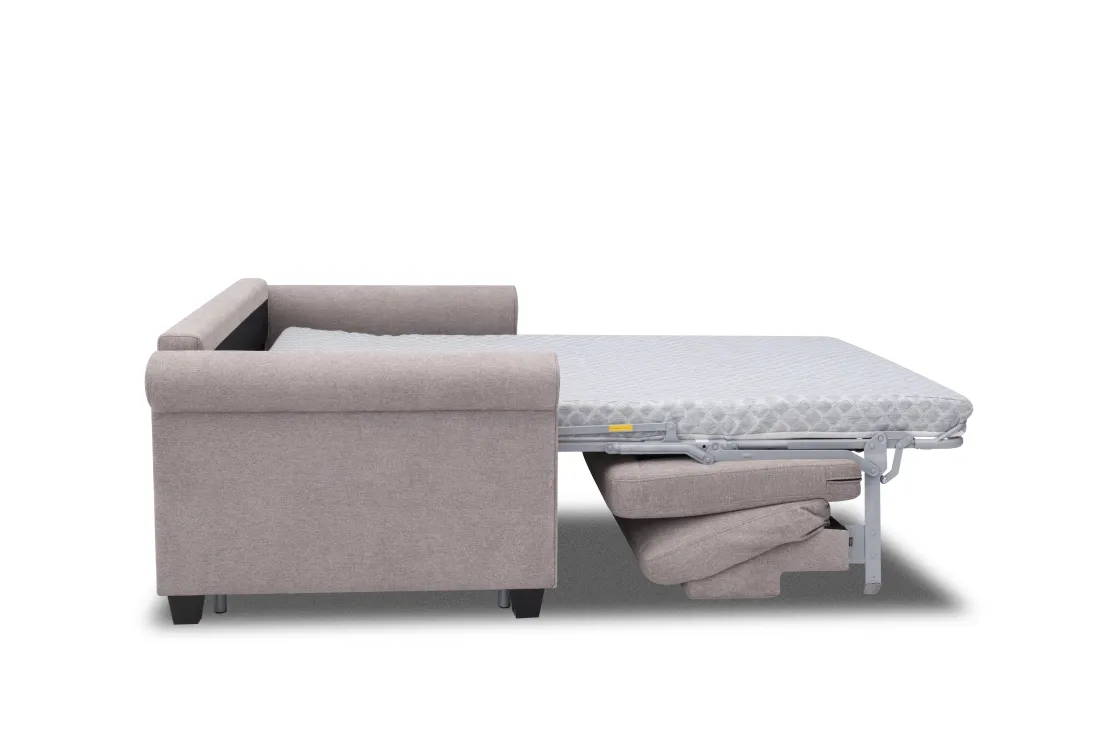 Mor Furniture Drew Full Sleeper Loveseat In Mistral Rabbit