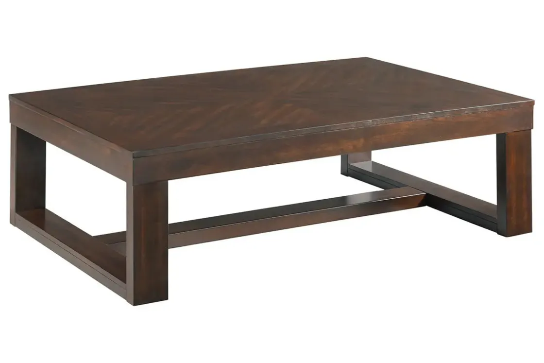 Mor Furniture Drew Ocassional Tables In Cherry, Set Of 3