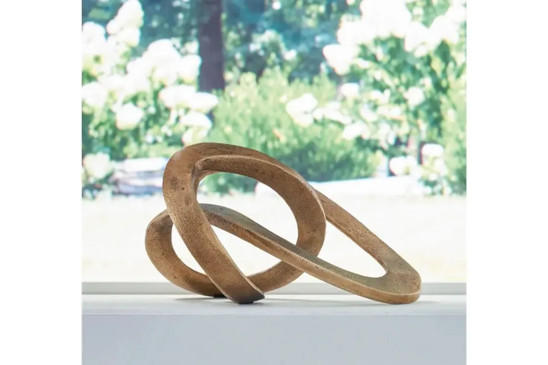 Mor Furniture Dunnruck Sculpture In Antiqued Brass Finish