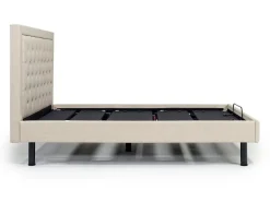Mor Furniture Duo Linen Adjustable Foundation Bed In Natural, Queen