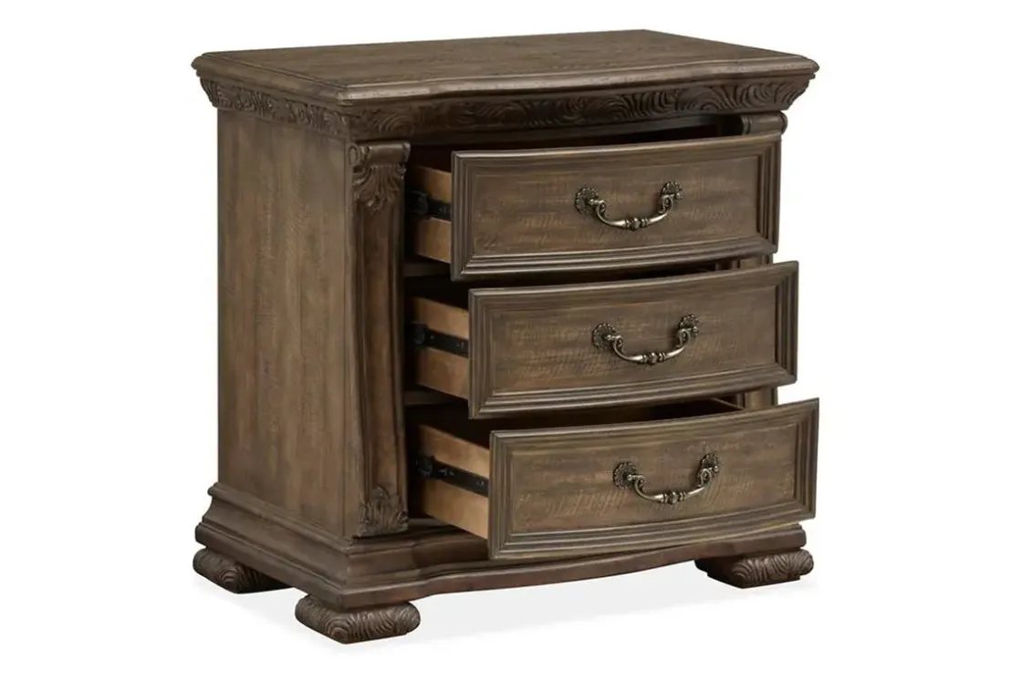 Mor Furniture Durango 3 Drawer Nightstand In Willadeene