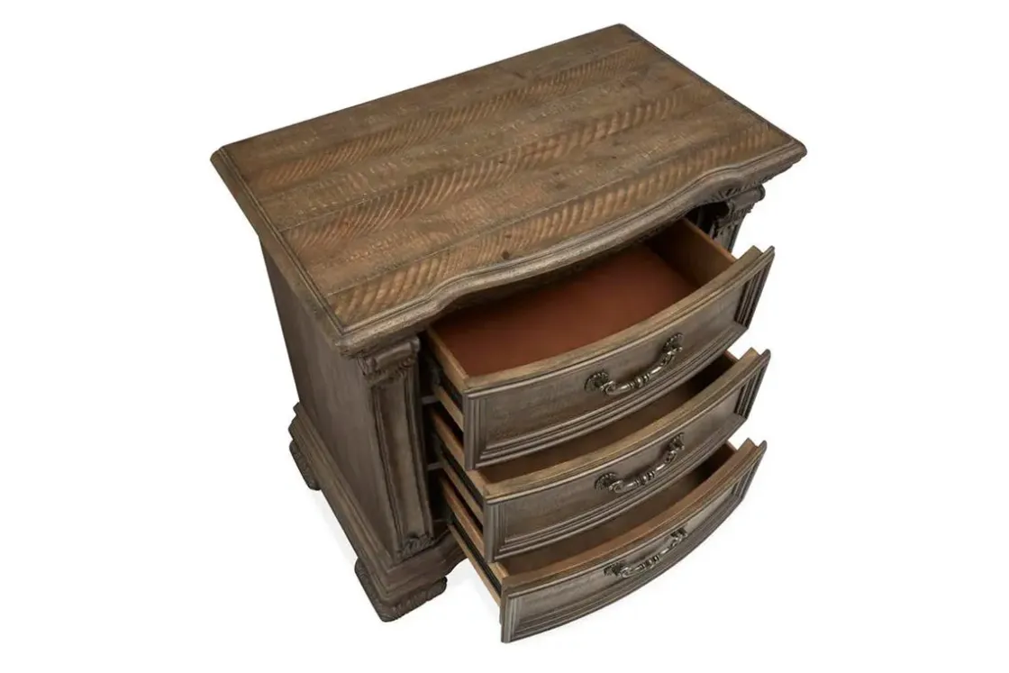Mor Furniture Durango 3 Drawer Nightstand In Willadeene